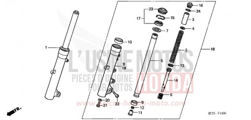 FOURCHETTE AVANT FJS600D3 de 2003